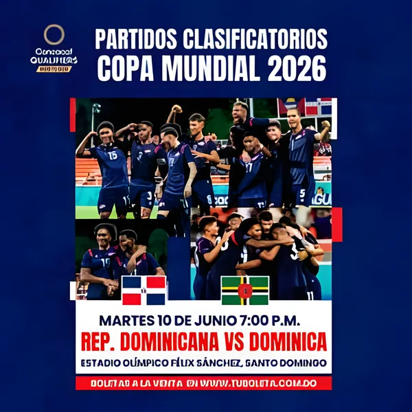 Partido Clasificatorio al Mundial de Fútbol Rep. Dom